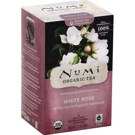 slide 1 of 1, Numi Organic White Rose Tea, 16 ct