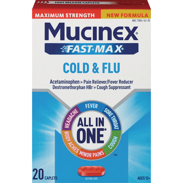 slide 1 of 1, Mucinex Fast-Max Caplets, 20 Ct, 20 ct