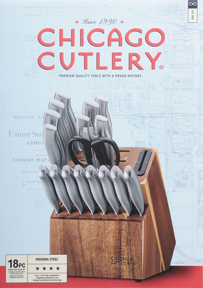 slide 2 of 12, Chicago Cutlery Insignia Steel Forged Knife Block Set 1 ea, 1 ct