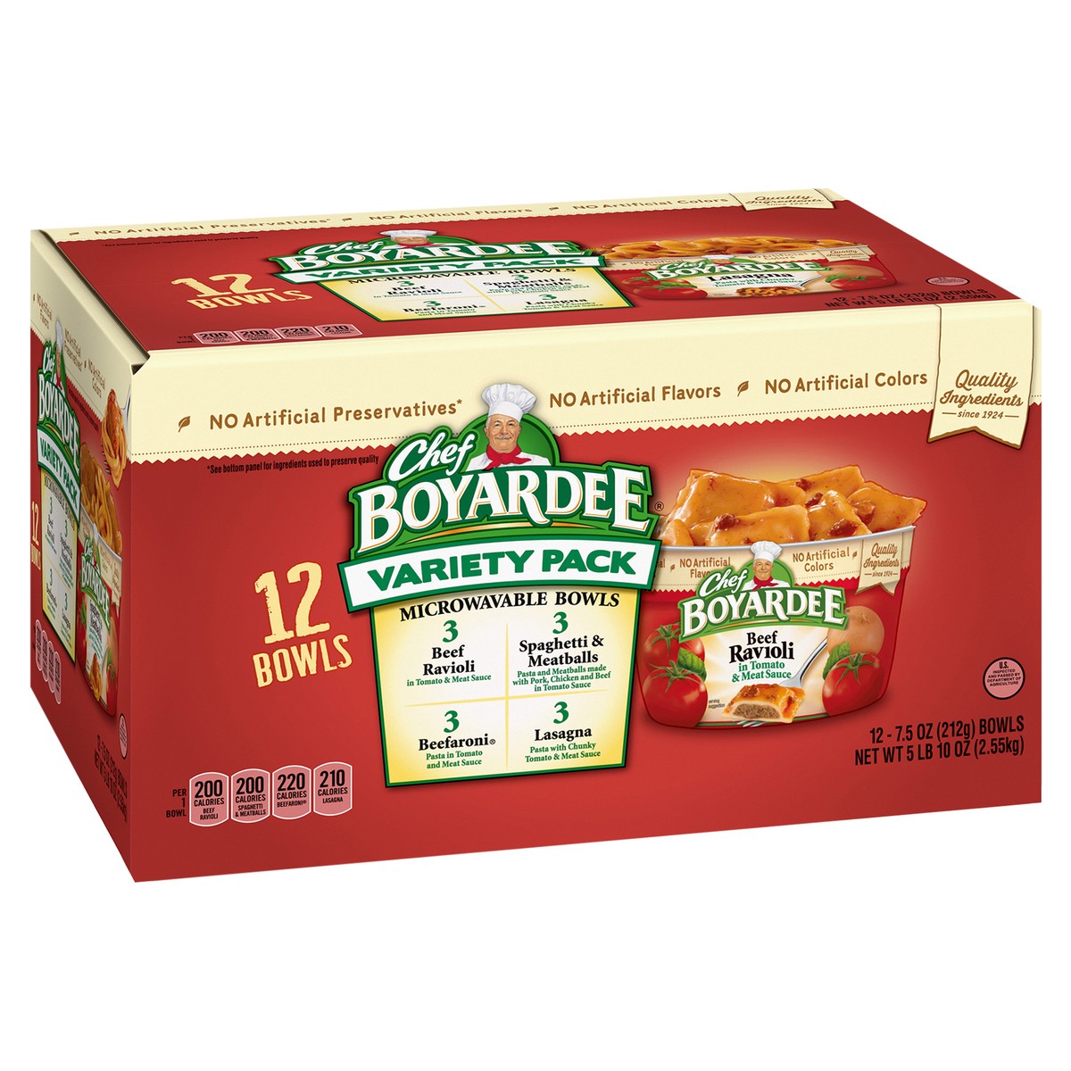 slide 2 of 13, Chef Boyardee Club Variety Pack, 90 oz, 12 ct