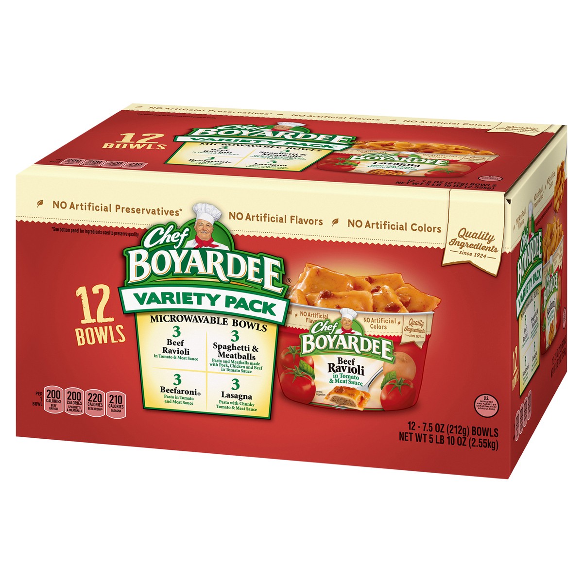 slide 11 of 13, Chef Boyardee Club Variety Pack, 90 oz, 12 ct