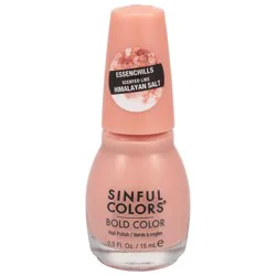 Sinful Colors Essenchills Bold Color Salt Bath Babe Nail Polish 0.5 fl oz