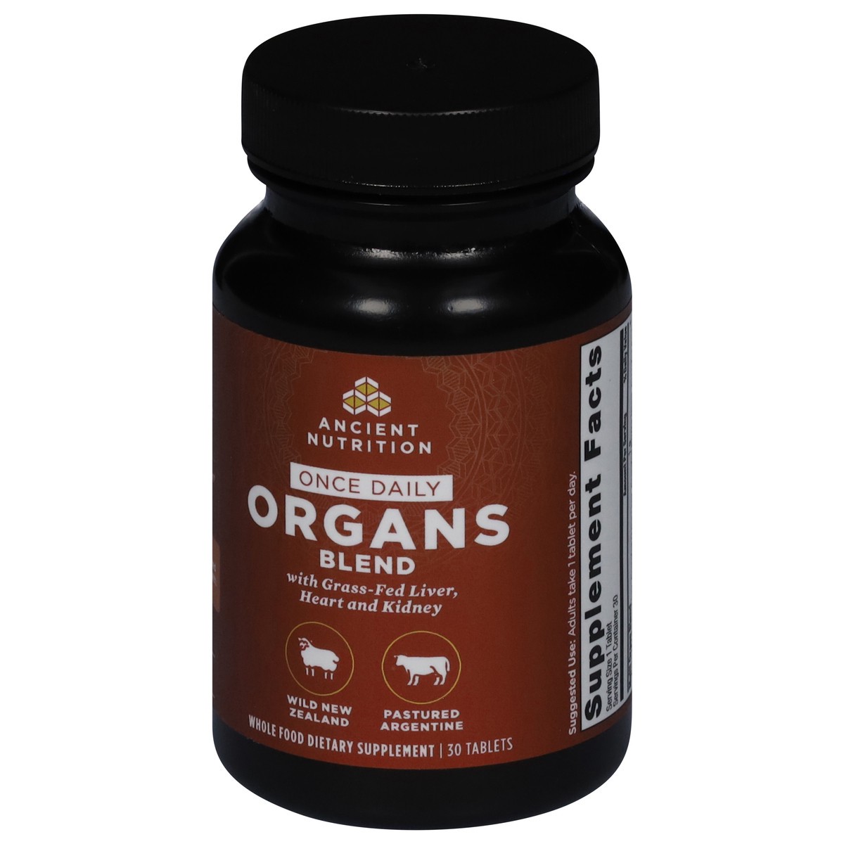 slide 9 of 13, Ancient Nutrition Once Daily Organs Blend 30 Tablets, 30 ct