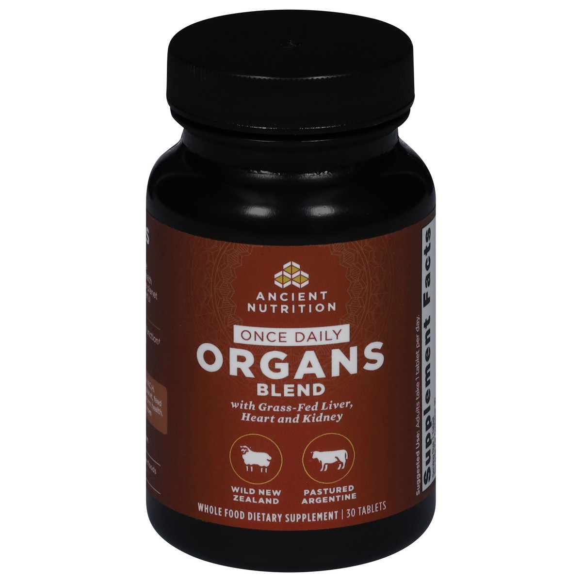 slide 7 of 13, Ancient Nutrition Once Daily Organs Blend 30 Tablets, 30 ct