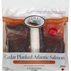 Cedar Bay Salmon, Atlantic, Applewood With Orange & Ginger, Cedar Planked