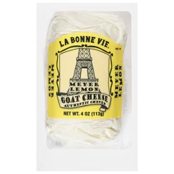 La Bonne Vie Meyer Lemon Goat Cheese 4 oz
