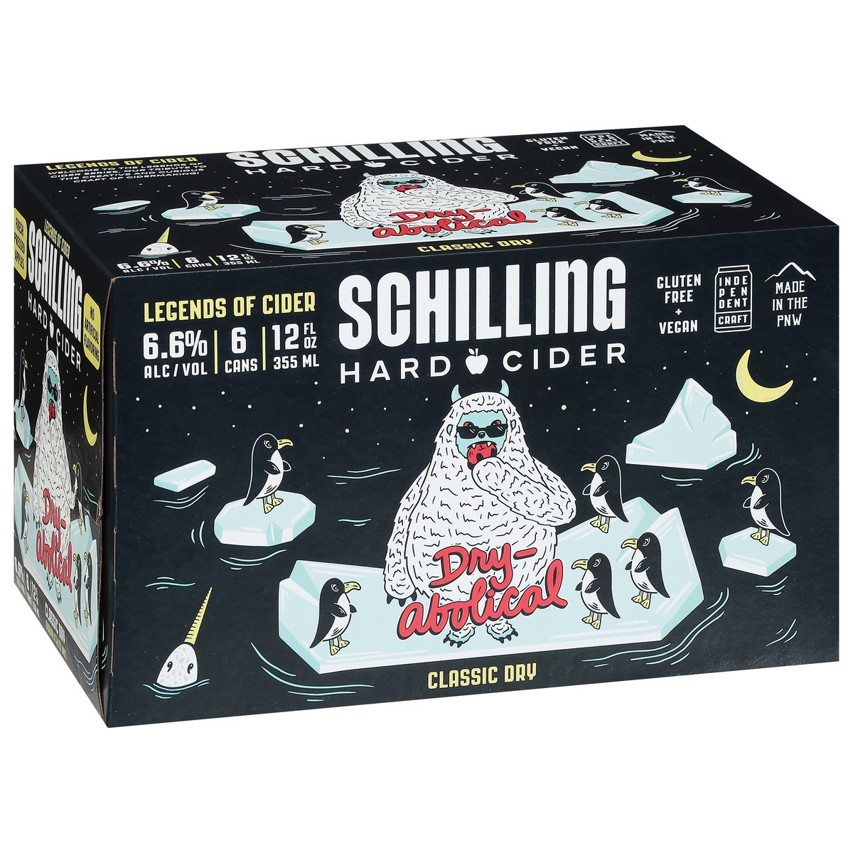 slide 10 of 14, Schilling Classic Dry Dry--Abolical Hard Cider 6 - 12 fl oz Cans, 6 ct; 12 oz
