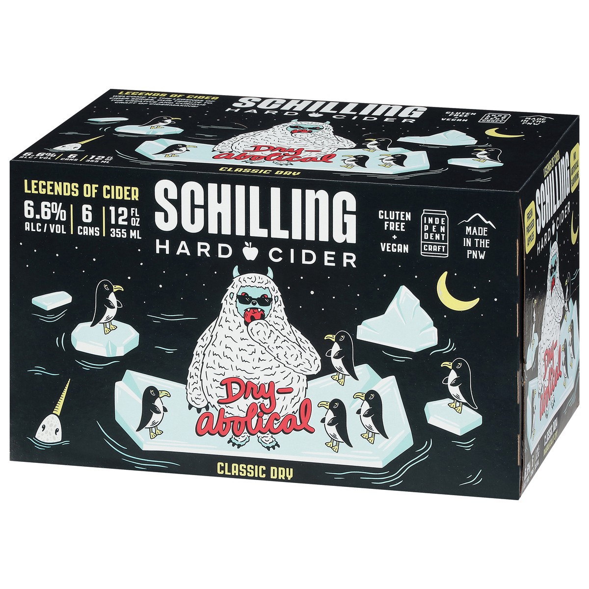 slide 8 of 14, Schilling Classic Dry Dry--Abolical Hard Cider 6 - 12 fl oz Cans, 6 ct; 12 oz