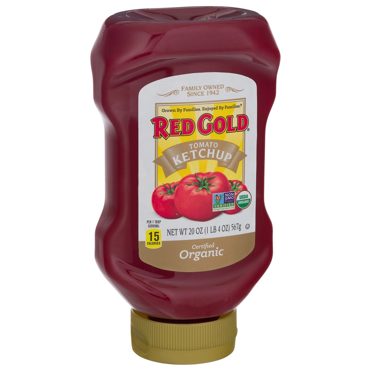 slide 2 of 11, Red Gold Organic Ketchup, 20 oz