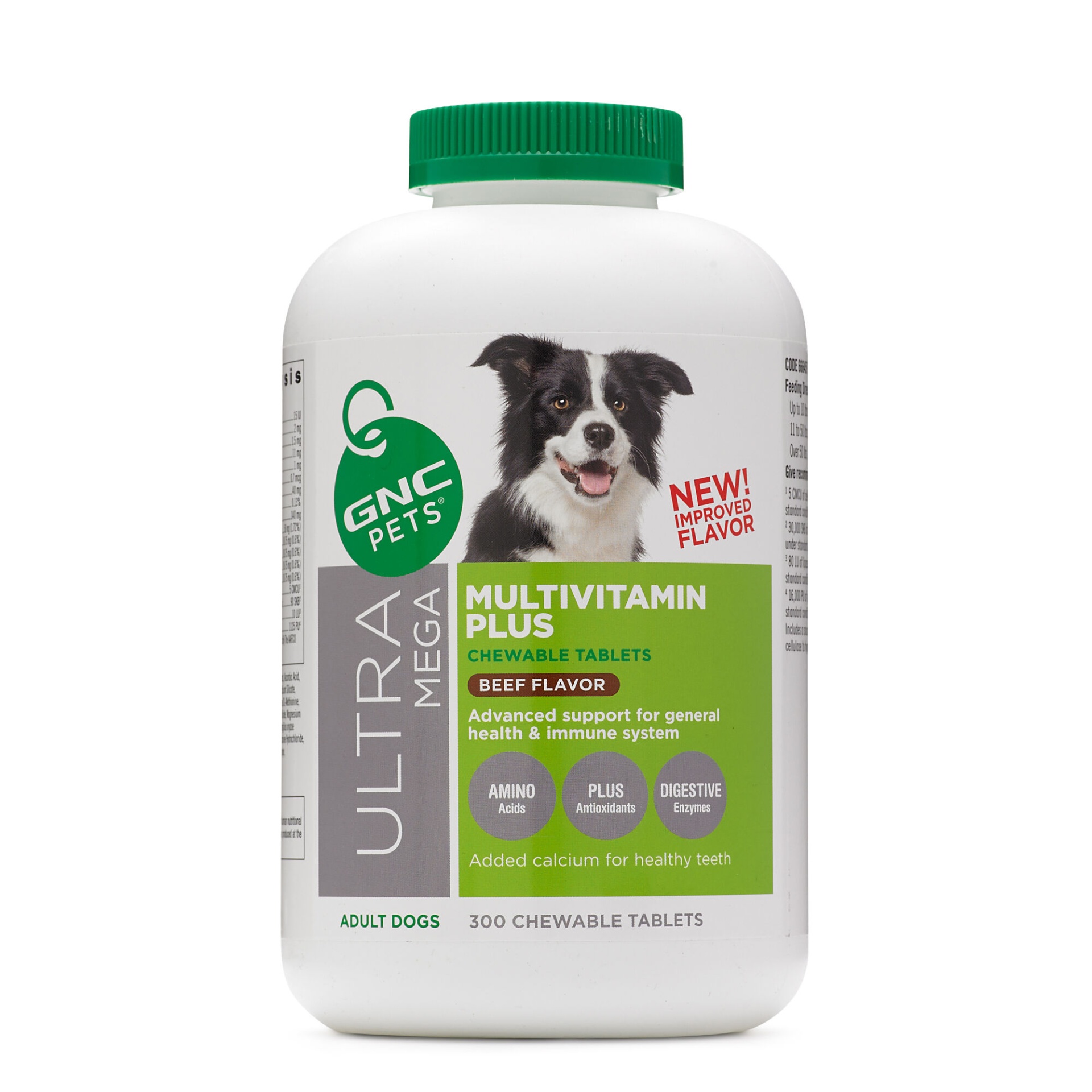 slide 1 of 1, GNC Pets Ultra Mega Multivitamin Plus - Adult Dogs - Beef Flavor, 300 ct