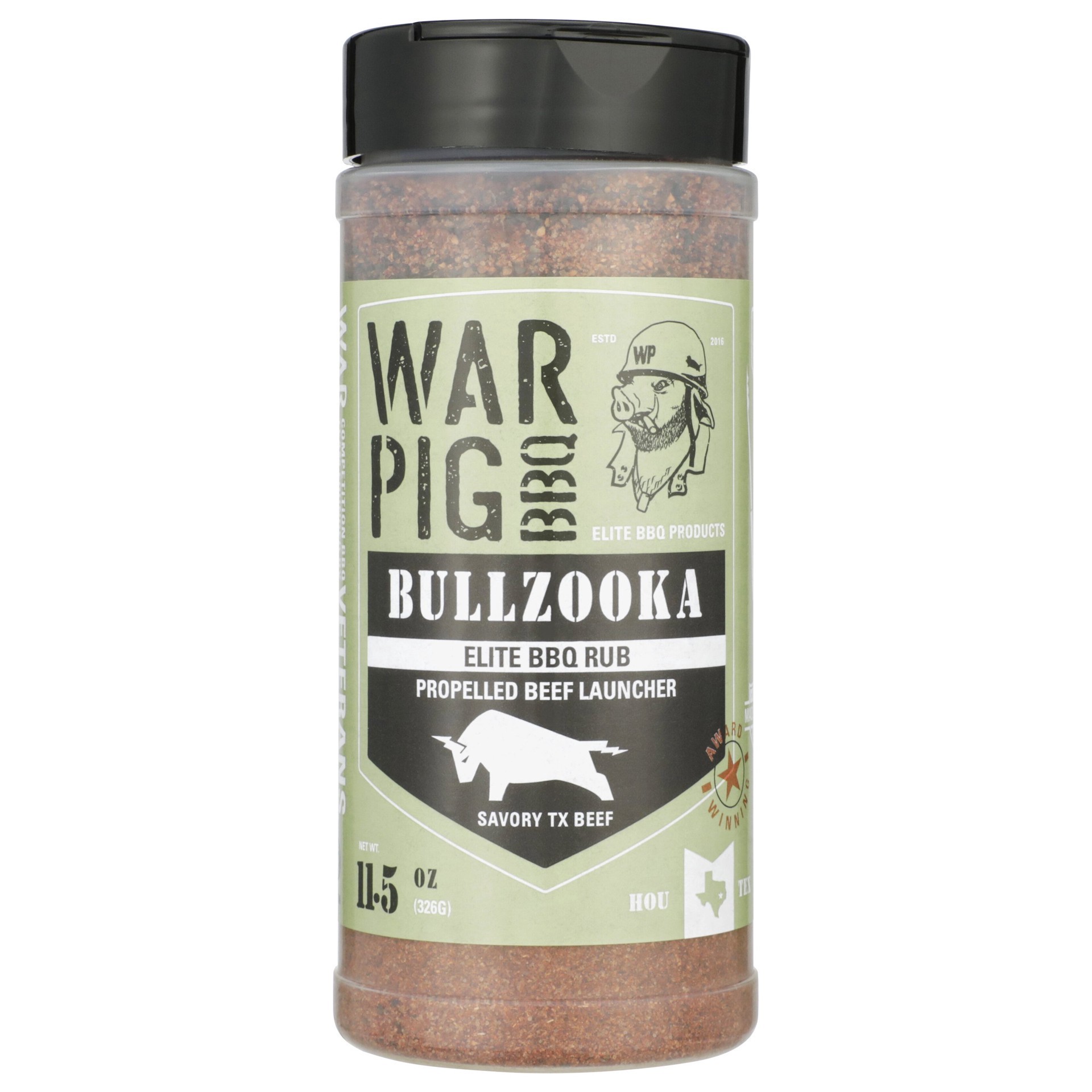 slide 1 of 1, WarPig BBQ Elite Bullzooka BBQ Rub 11.5 oz, 11.5 oz