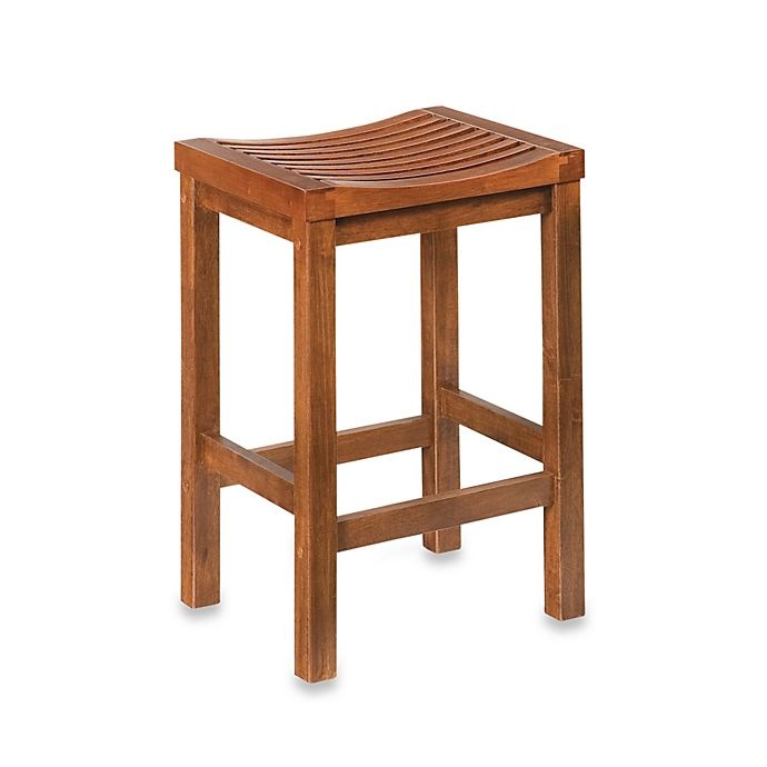 slide 1 of 1, Home Styles Cottage Oak Bar Stool, 24 in