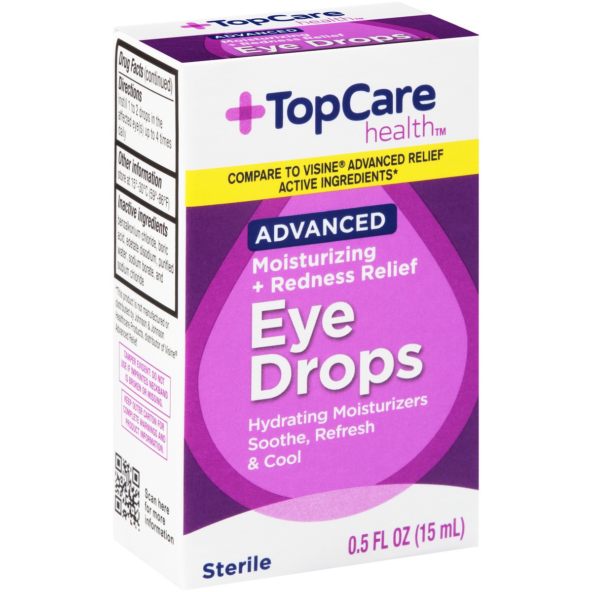 slide 7 of 9, Topcare Moisturizing Eye Drops, 0.5 oz