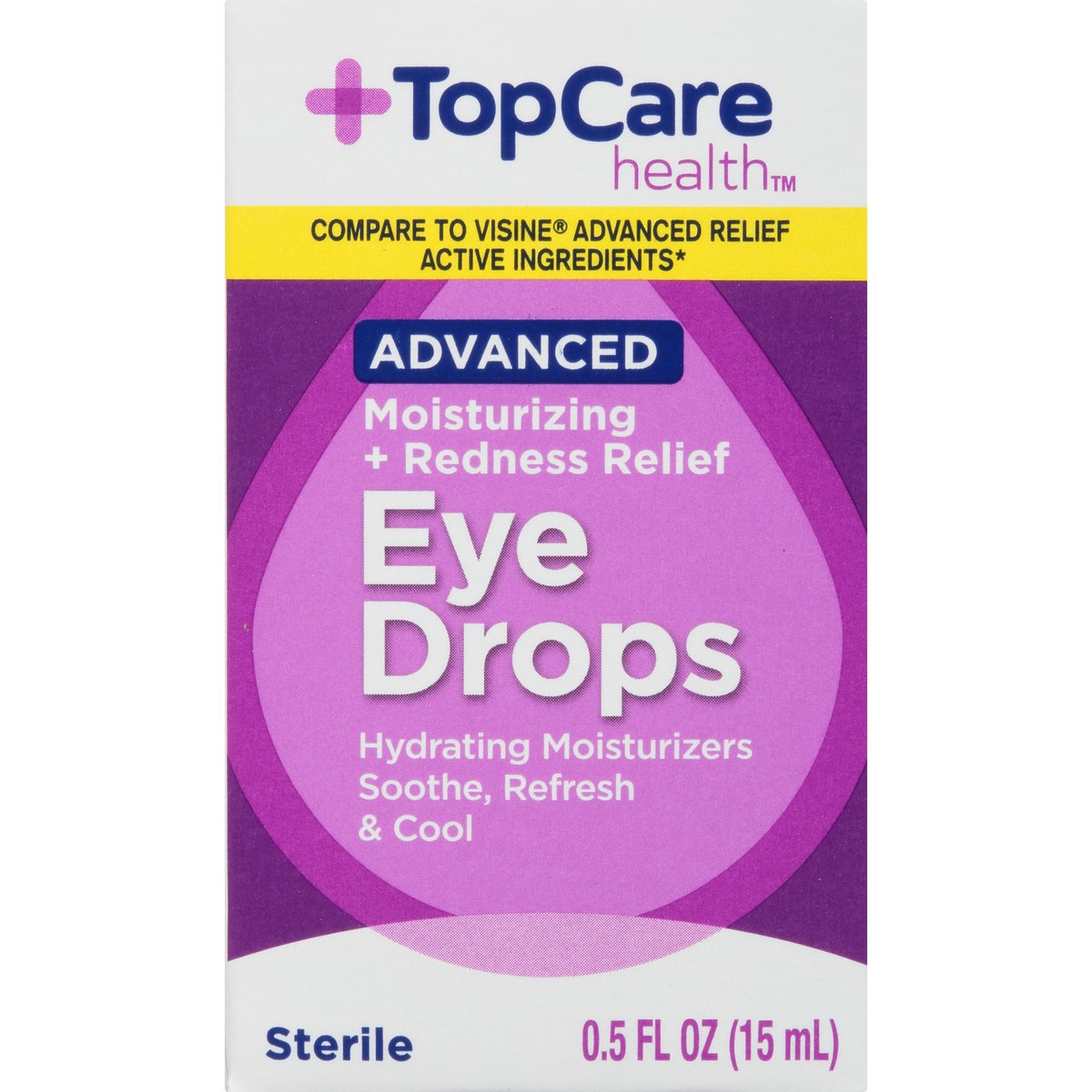 slide 4 of 9, Topcare Moisturizing Eye Drops, 0.5 oz