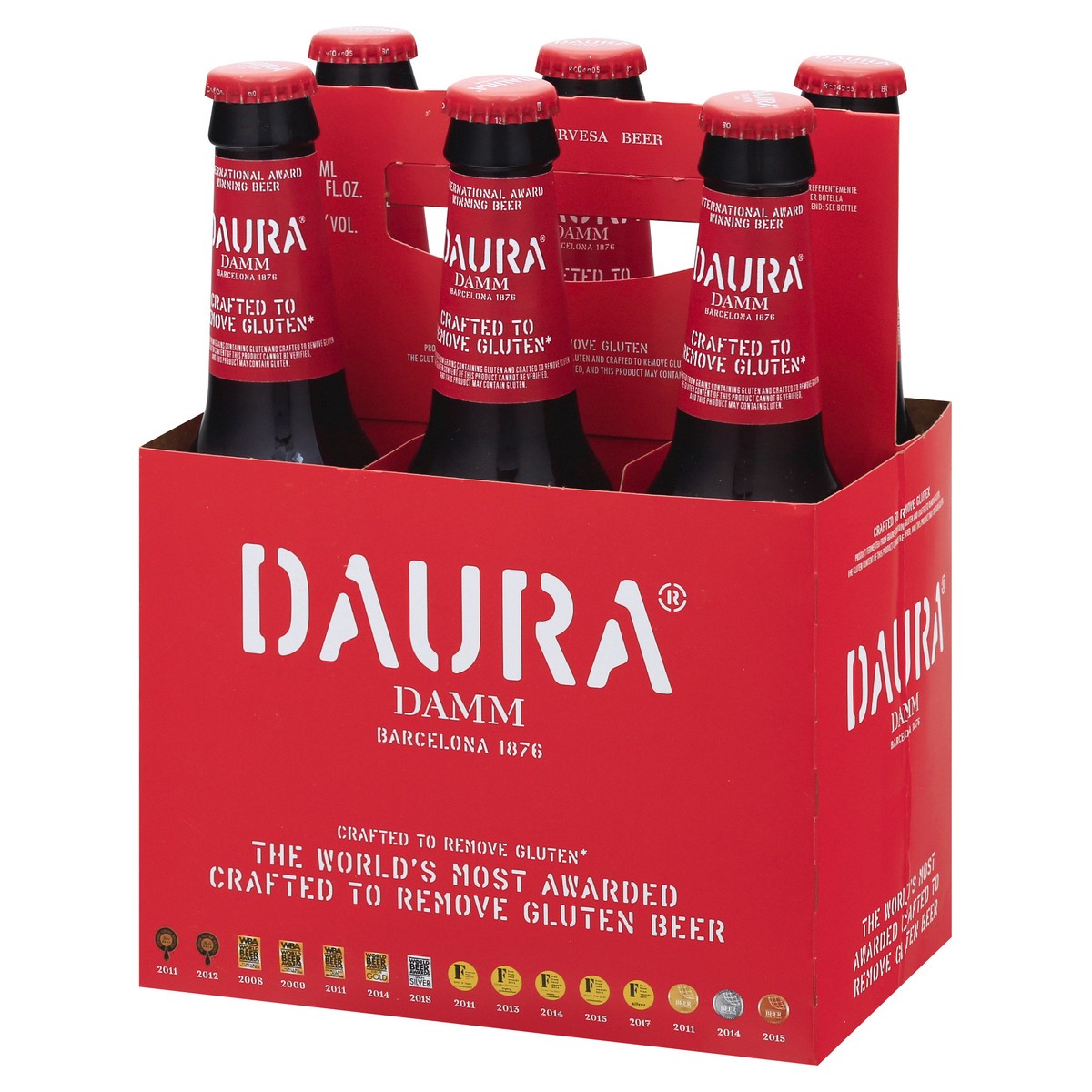 slide 4 of 11, Daura Damm Beer 6 ea, 4 ct; 12 oz