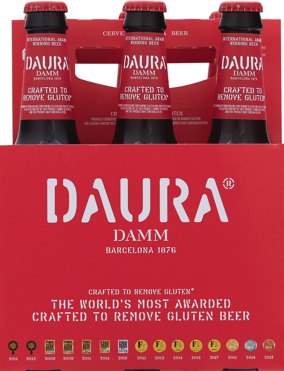slide 6 of 11, Daura Damm Beer 6 ea, 4 ct; 12 oz