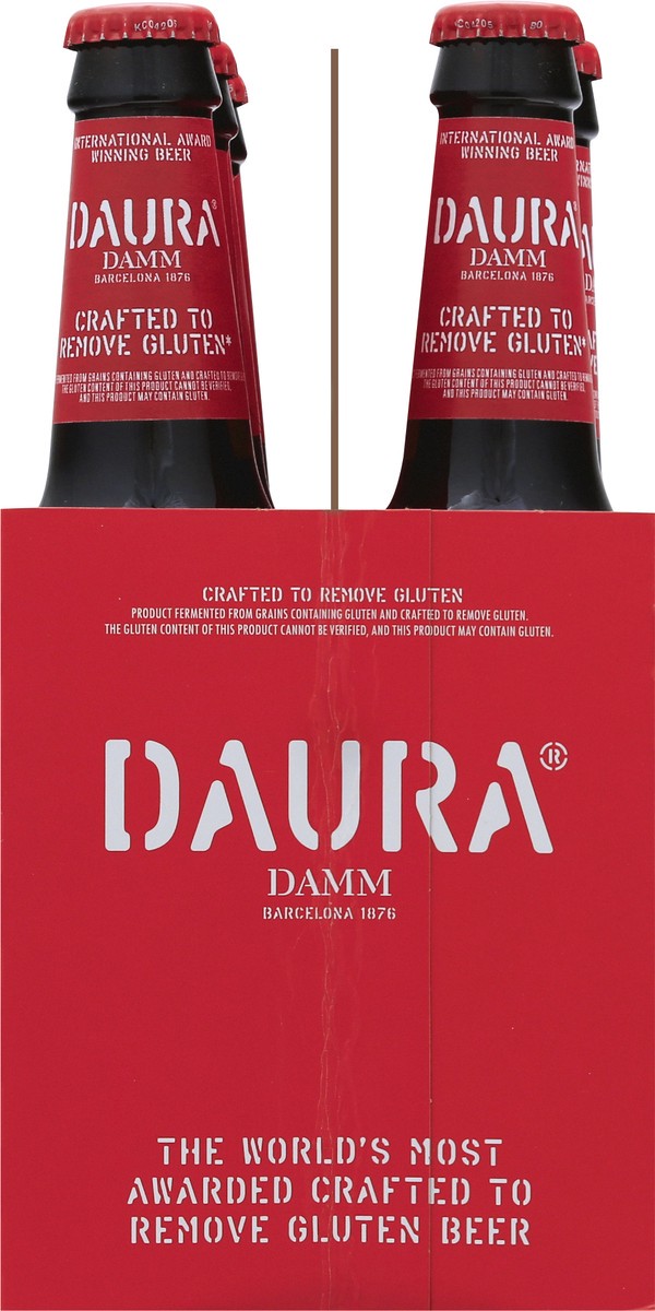 slide 3 of 11, Daura Damm Beer 6 ea, 4 ct; 12 oz