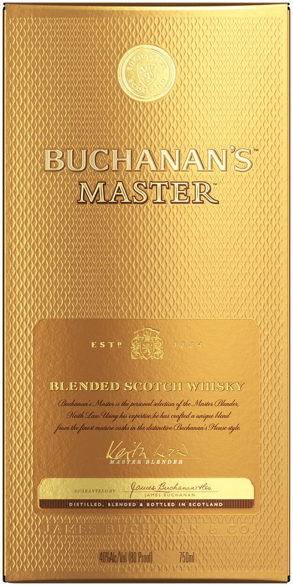 slide 1 of 11, Buchanan's Master Blended Scotch Whisky, 750 ml