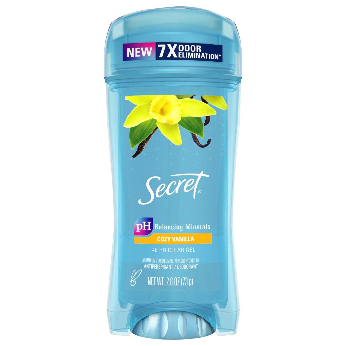 slide 1 of 3, Secret Fresh Clear Gel Antiperspirant and Deodorant for Women, Cozy Vanilla Scent, 2.6 oz, 2.6 oz