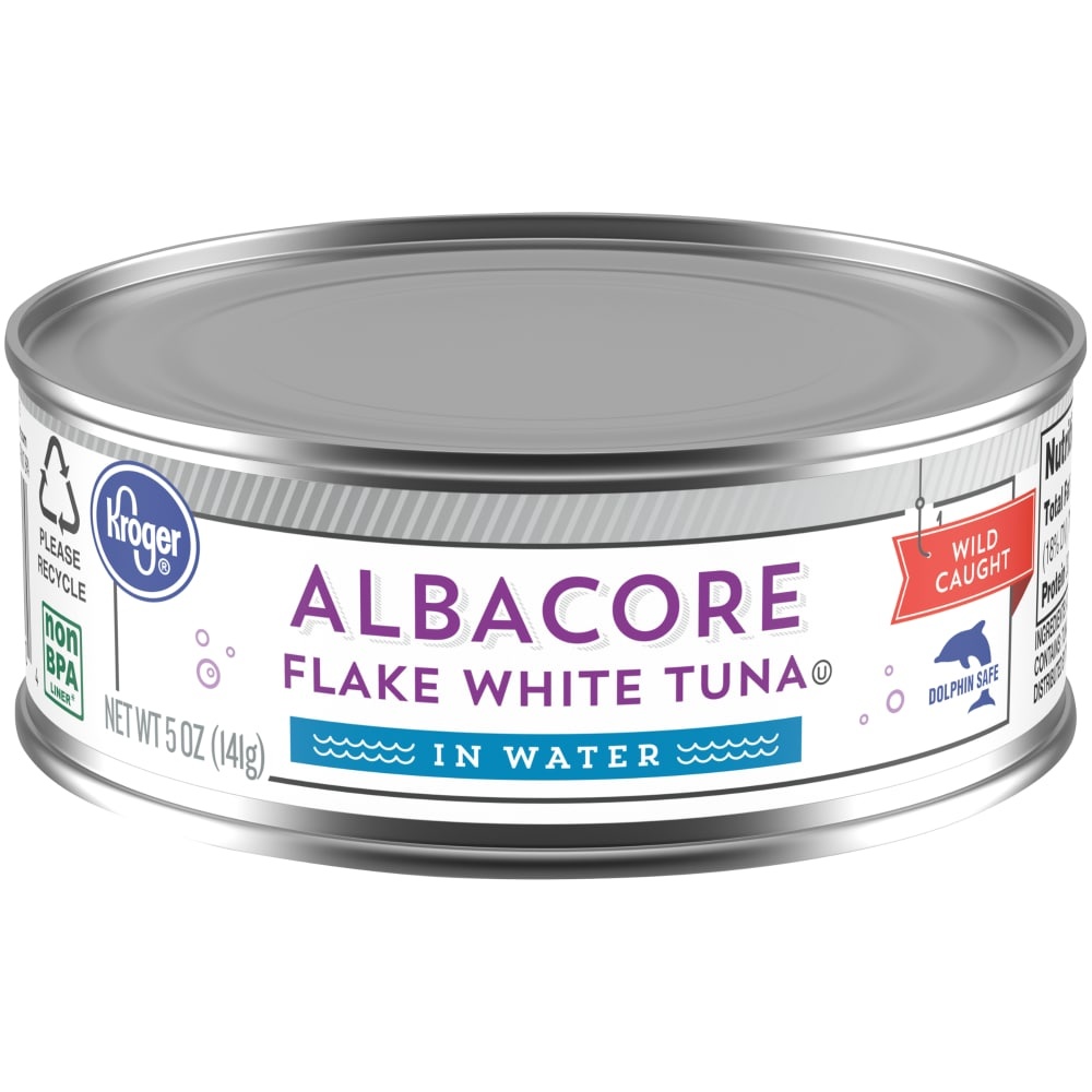 slide 1 of 1, Kroger Flake White Albacore Tuna In Water, 5 oz