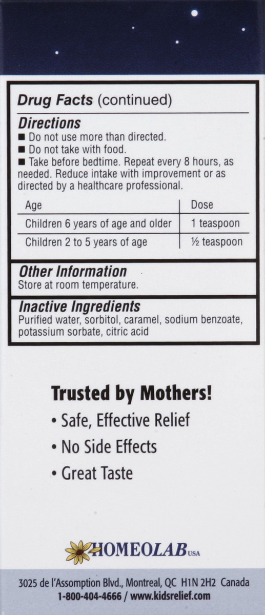 slide 4 of 4, Kids Relief Cough & Cold Nighttime Formula, 3.4 oz