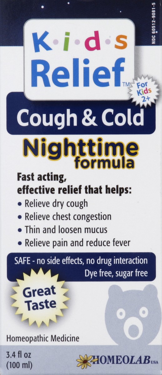 slide 2 of 4, Kids Relief Cough & Cold Nighttime Formula, 3.4 oz