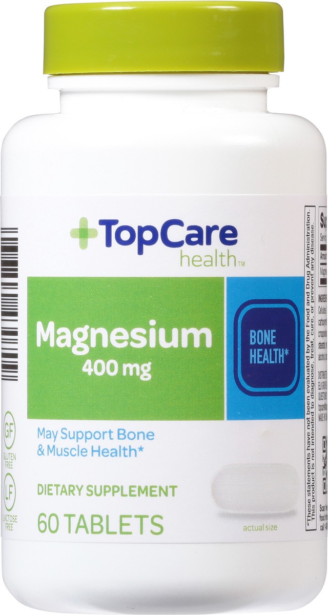 slide 3 of 9, Topcare Magnesium Bone Health 400 Mg Tablets, 60 ct