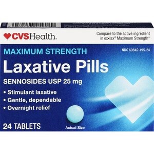 slide 1 of 1, CVS Health Maximum Strength Laxative Tablets, 24 Ct, 1 ct