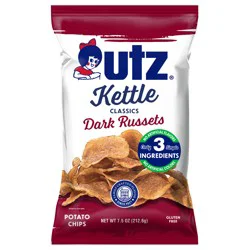 Utz 7.5 oz Utz Kettle Classics Dark Russets Potato Chips