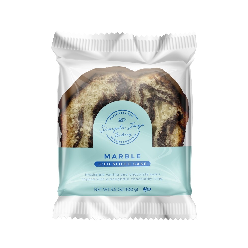 slide 1 of 1, Simple Joys Bakery Sliced Marble Cake, 3.5 oz