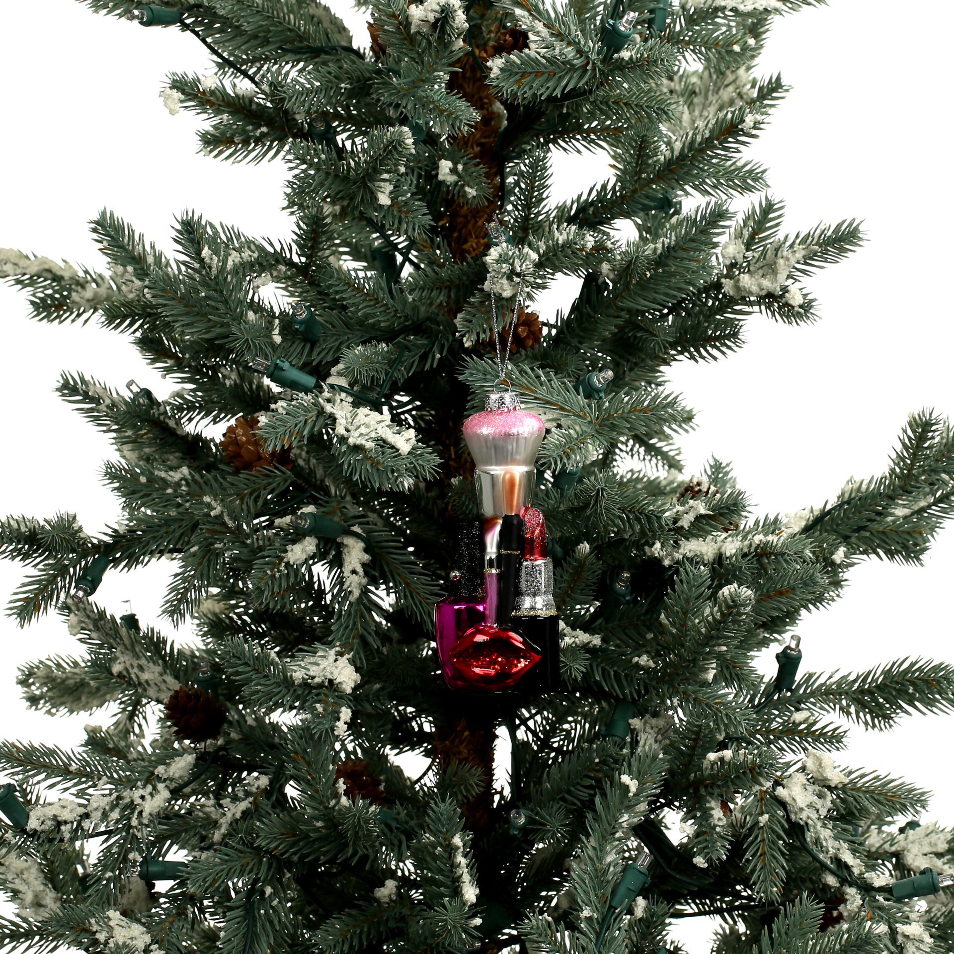 slide 2 of 3, 4.75" Cosmetics Glass Ornament By Ashland, 4.75 in