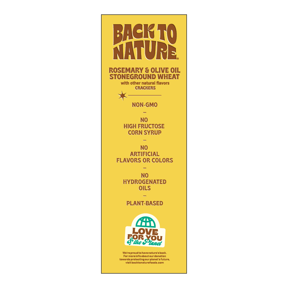slide 4 of 4, Back to Nature® Rosemary & Olive Oil Stoneground Wheat Crackers, 5 oz