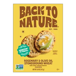 Back to Nature® Rosemary & Olive Oil Stoneground Wheat Crackers
