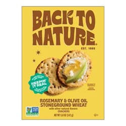Back to Nature® Rosemary & Olive Oil Stoneground Wheat Crackers