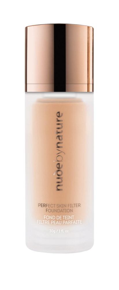 slide 3 of 4, Nude by Nature Perfect Skin Filter Foundation - W4 Soft Sand, 1 fl oz