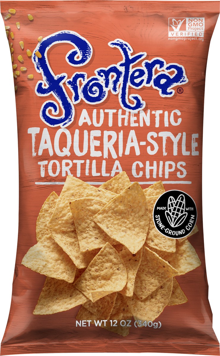 slide 3 of 3, Frontera Authentic Taqueria-Style Tortilla Chips 12 oz, 12 oz