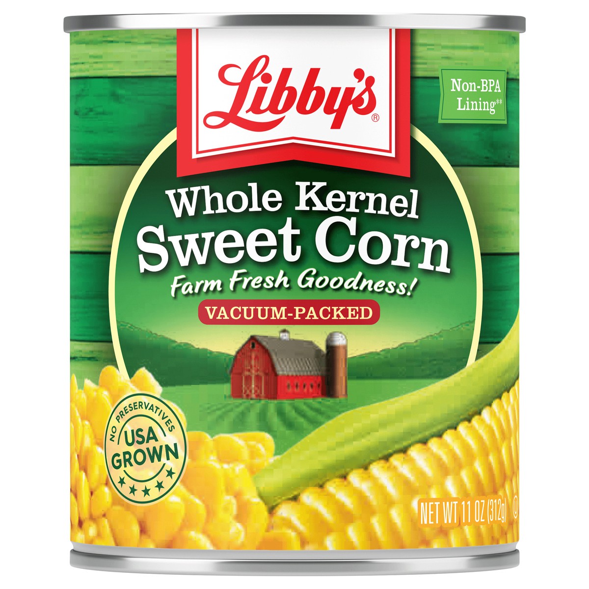 slide 1 of 6, Libby's Whole Kernel Sweet Corn, 11 oz, Vacuum Pack, 11 oz