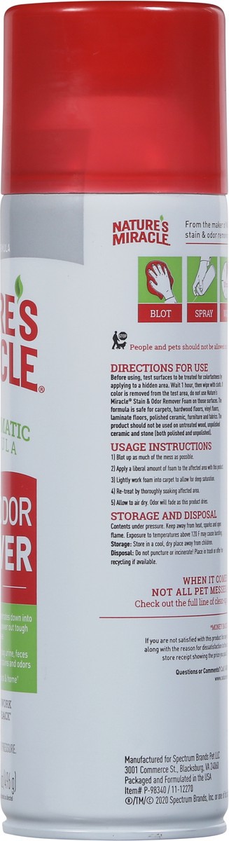 slide 4 of 12, Nature's Miracle Enzymatic Formula Dog Stain & Odor Remover Foam 17.5 oz, 17.5 oz