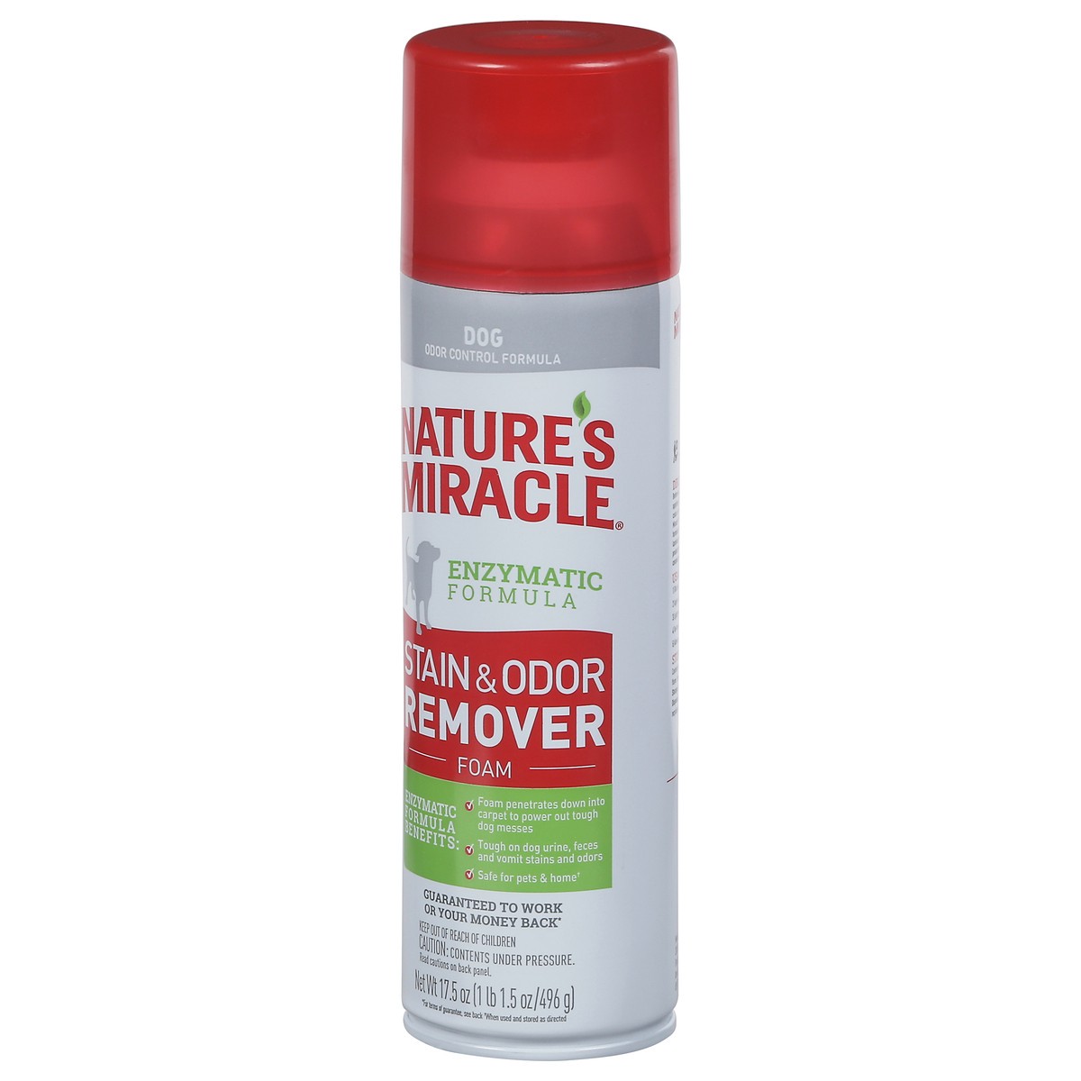 slide 6 of 12, Nature's Miracle Enzymatic Formula Dog Stain & Odor Remover Foam 17.5 oz, 17.5 oz