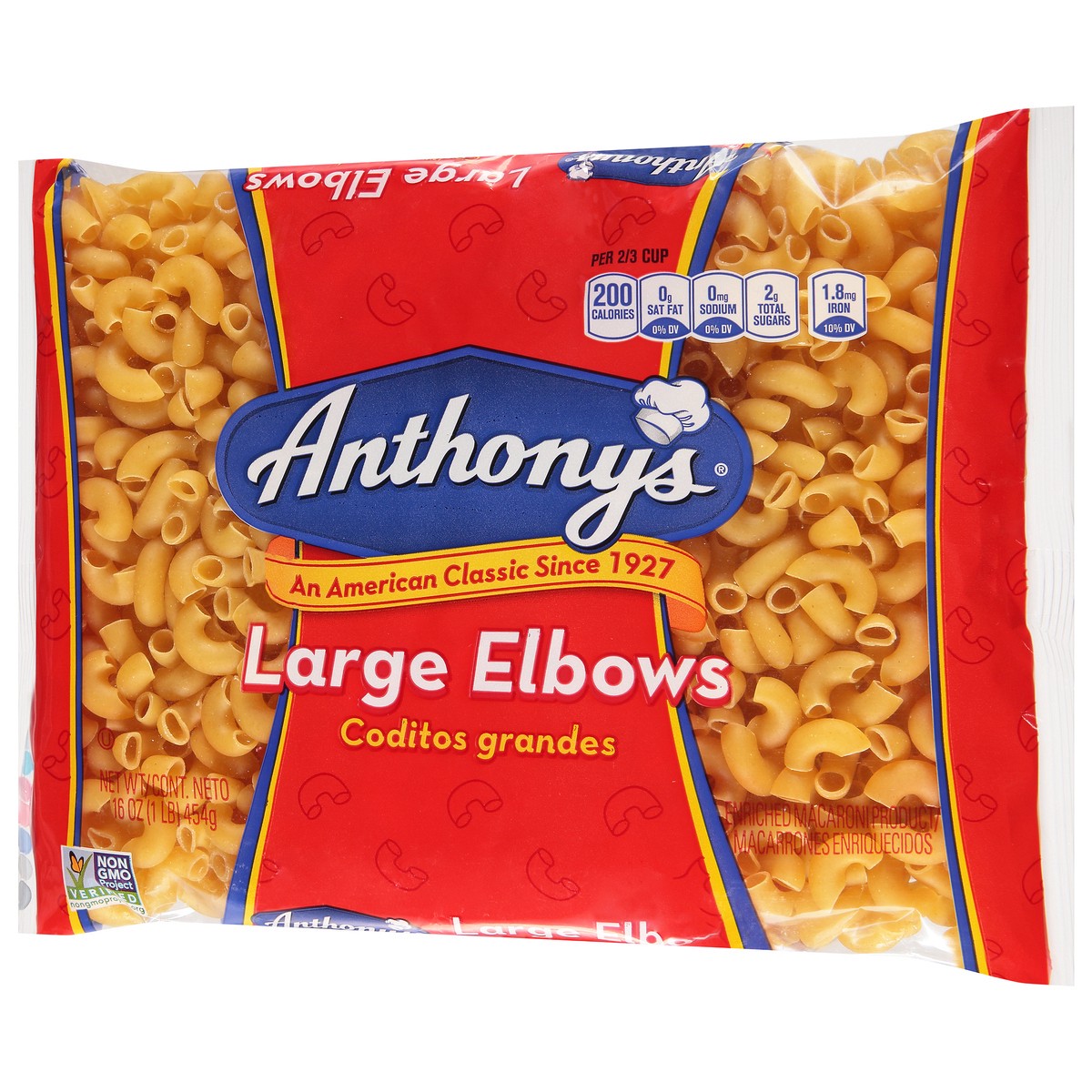 slide 14 of 14, Anthony's Large Elbows 16 oz, 16 oz