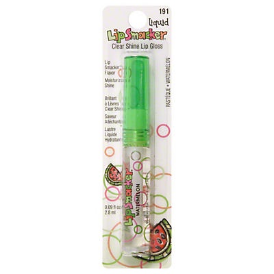 slide 1 of 1, Lip Smacker Liquid Clear Shine Lip Gloss Watermelon, 0.09 oz