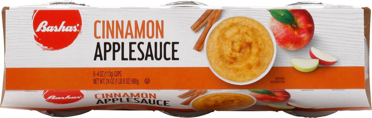 slide 10 of 14, Bashas Applesauce Cinnamon Cup, 24 oz
