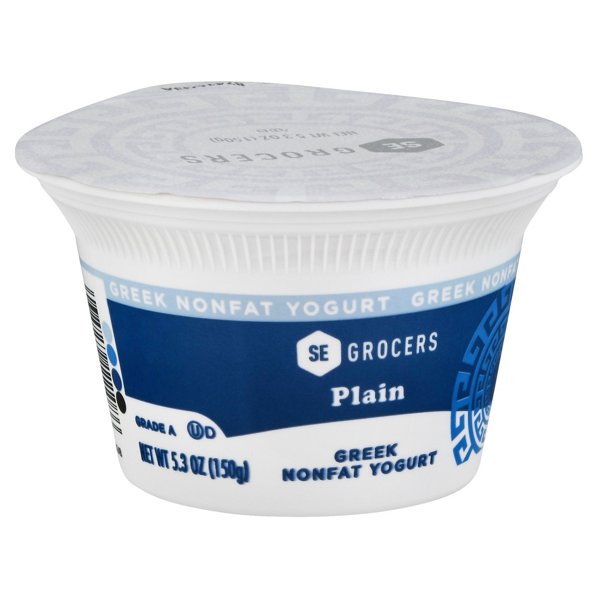 slide 8 of 11, SE Grocers Non Fat Plain Greek Yogurt, 5.3 oz