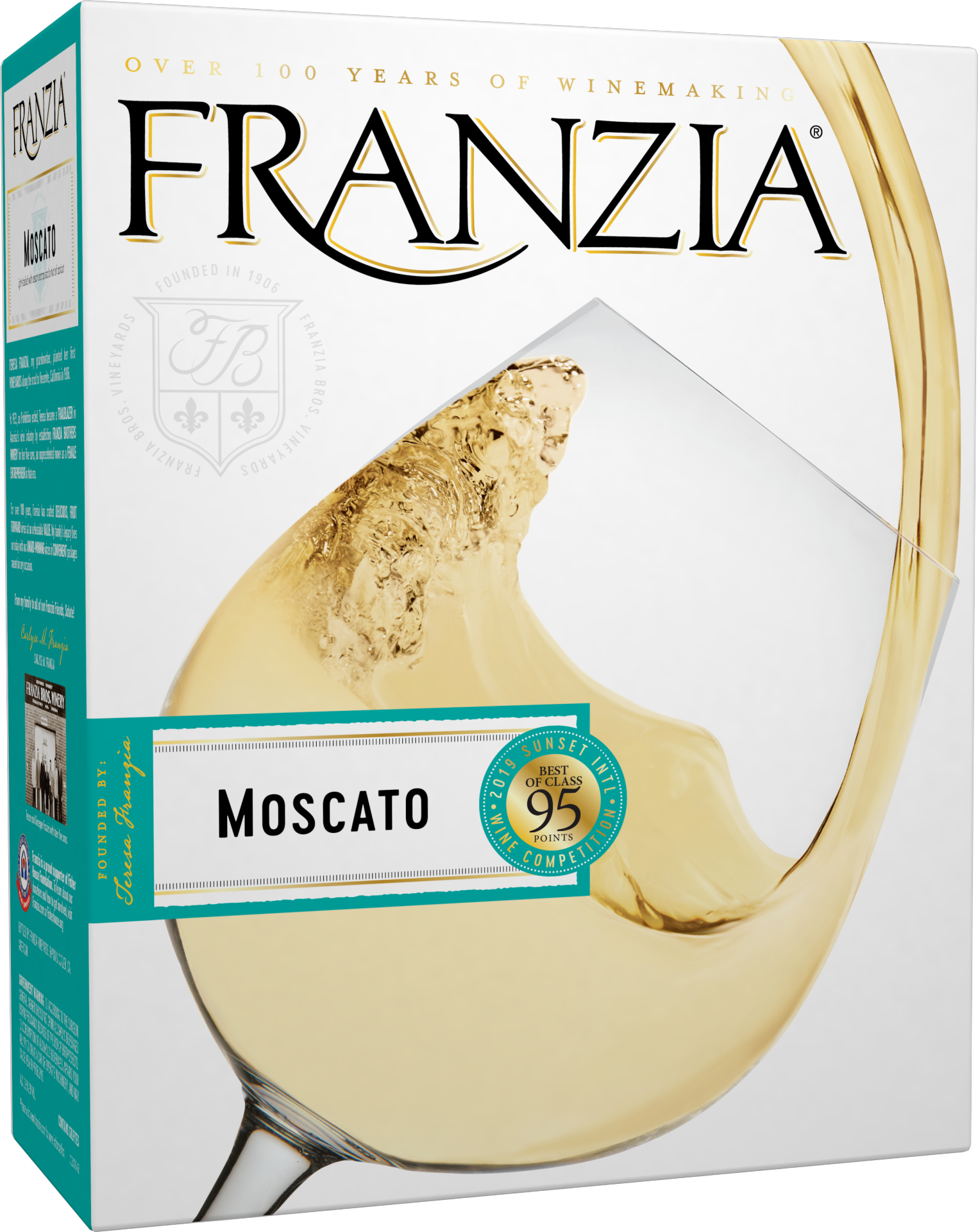 slide 1 of 4, Franzia Moscato, 3 liter