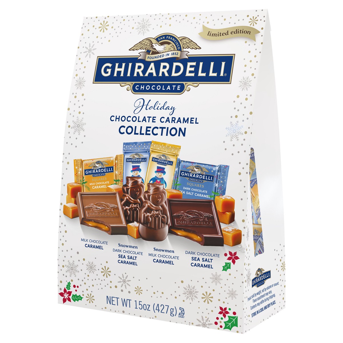 slide 2 of 4, GHIRARDELLI Holiday Chocolate Caramel Collection 15 Oz Bag, 15 oz
