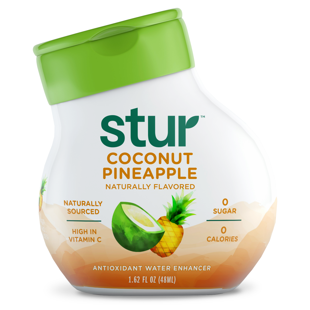 slide 1 of 5, Stur All Natural Coconut Water + Pineapple Liquid Water Enhancer - 1.1 fl oz, 1.1 fl oz