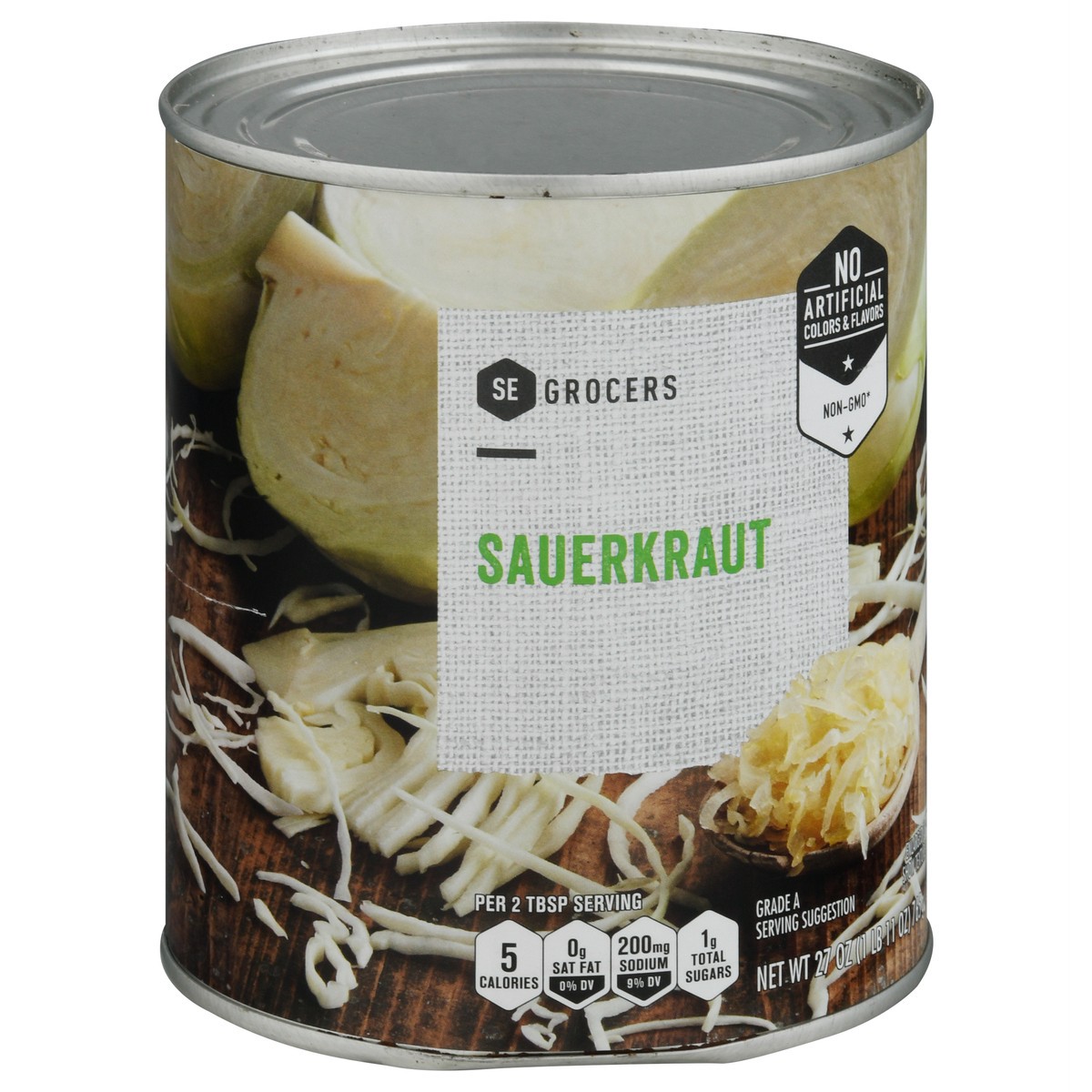 slide 4 of 11, SE Grocers Sauerkraut, 27 oz