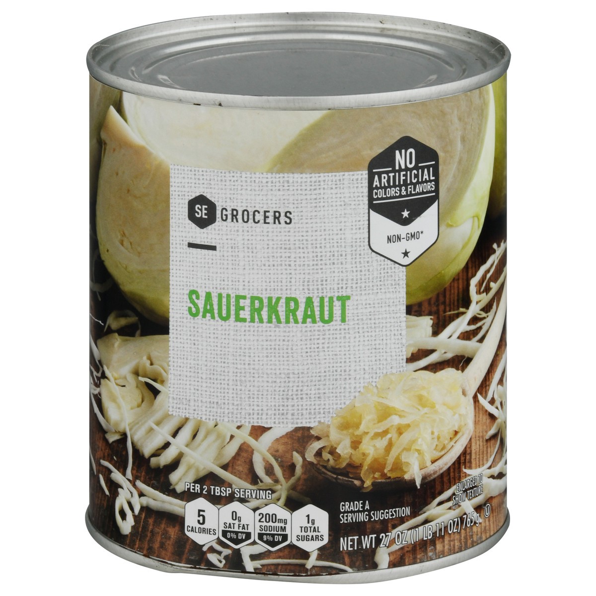 slide 1 of 11, SE Grocers Sauerkraut, 27 oz