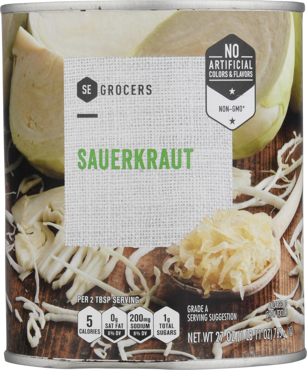 slide 6 of 11, SE Grocers Sauerkraut, 27 oz