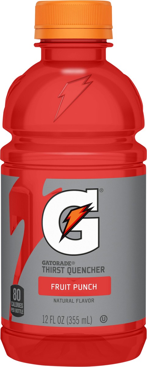 slide 4 of 6, Gatorade Thirst Quencher Fruit Punch Natural Flavor 12 Fl Oz, 12 oz